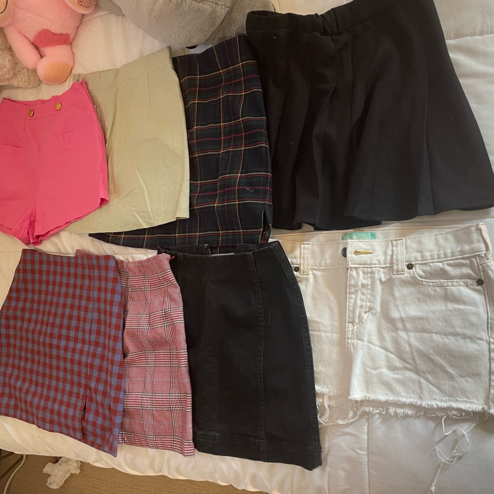 8 Skirt Bundle: Brandy Melville, Hollister, etc. OBO